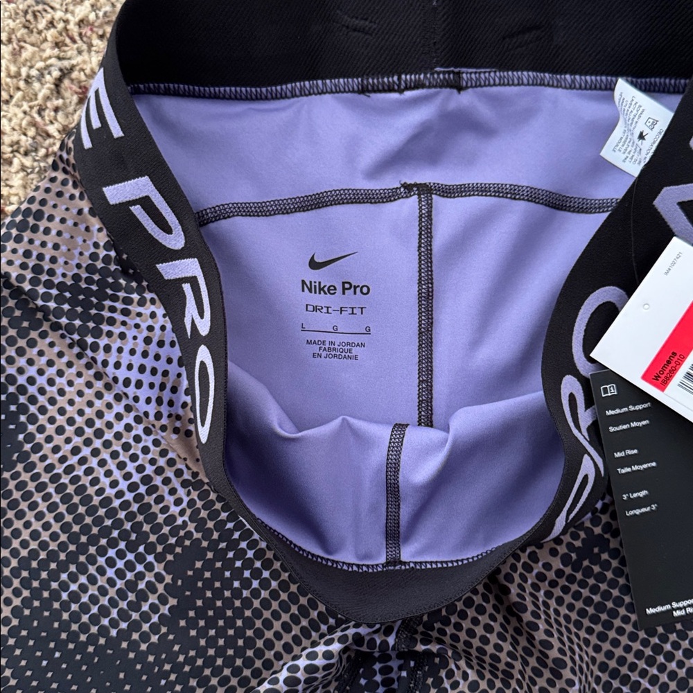 NWT Nike Pro 3” Shorts - Picture 4 of 6